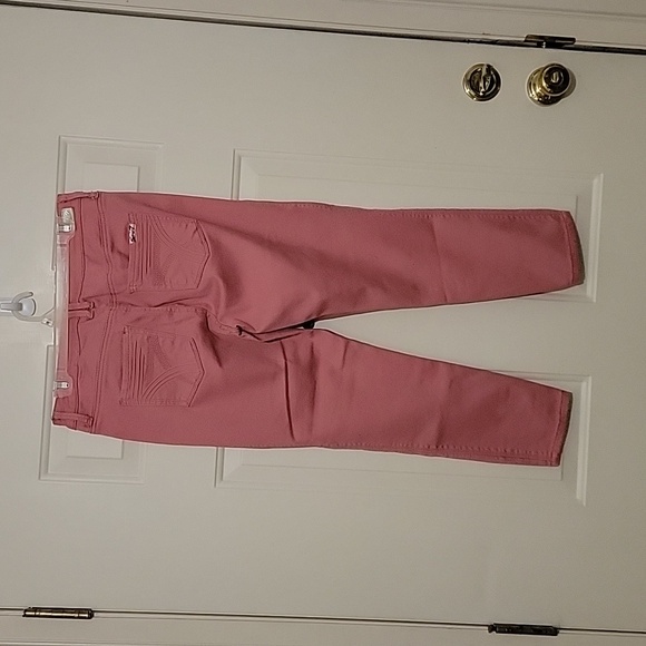 Seven 7 High Rise Ankle Skinny Pink jeans. Size 10 - Picture 2 of 5